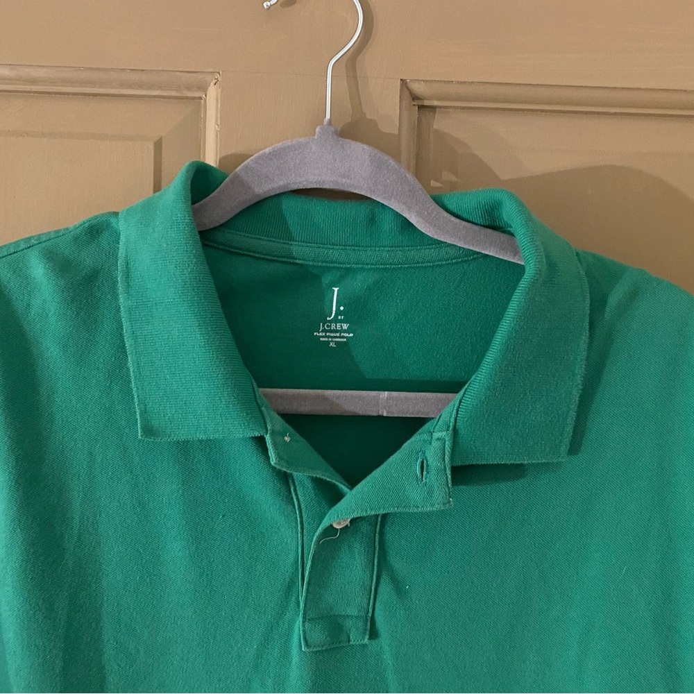 J. Crew Men’s XL green polo shirt